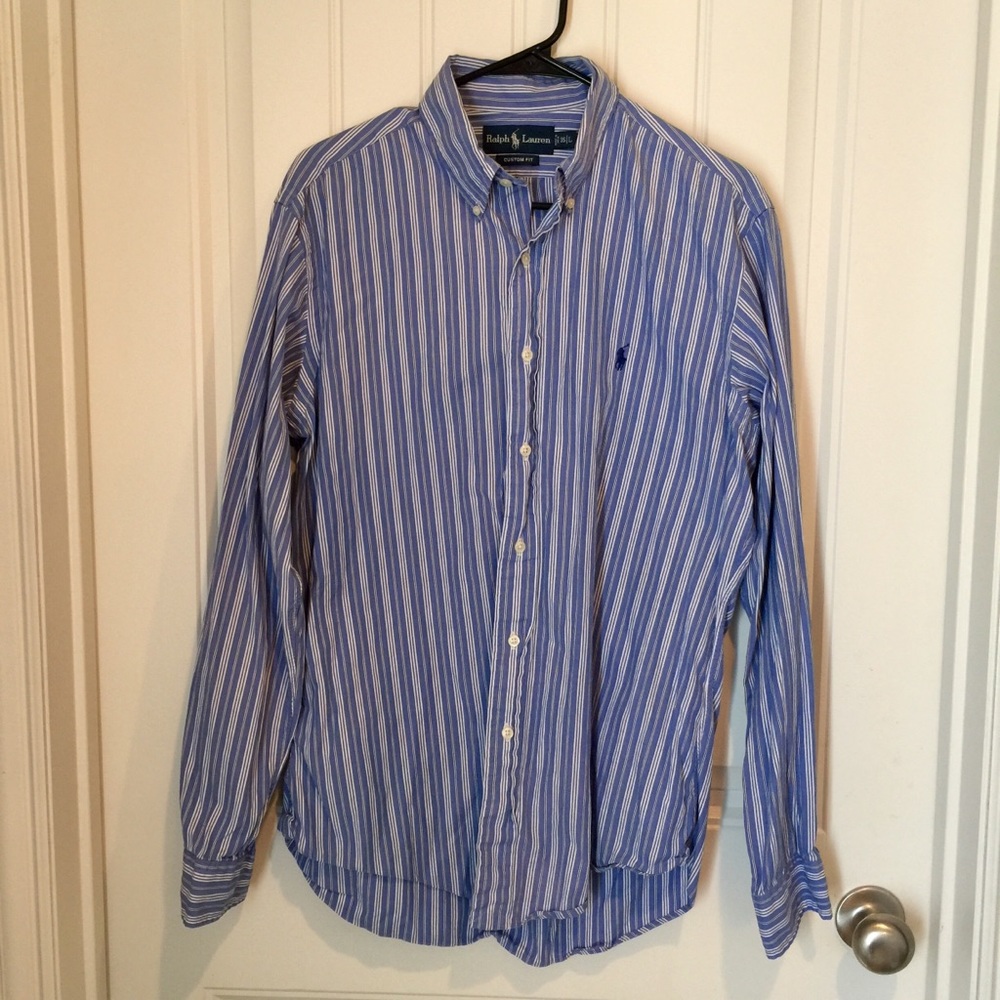 Ralph Lauren Polo men’s button up striped shirt L